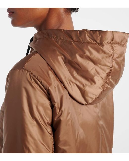 Max Mara Brown Wattierte Jacke The Cube Greenh