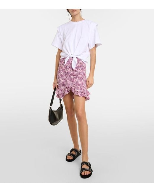 Isabel Marant White Zelikia Cotton Jersey T-Shirt