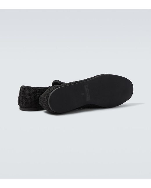 Dolce & Gabbana Black Woven Loafers for men