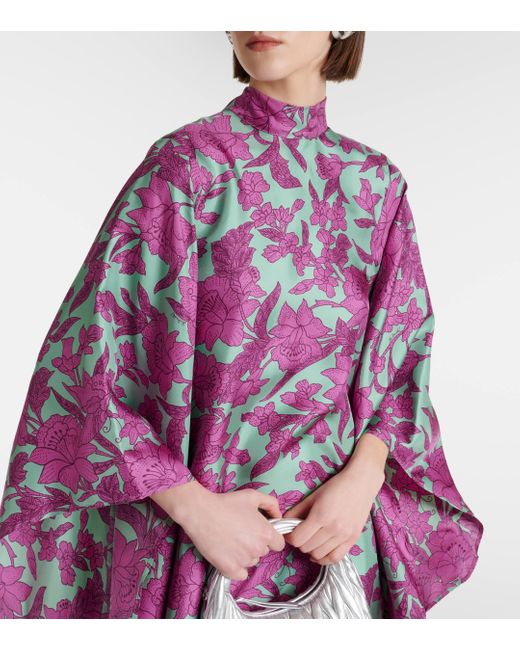 Robe midi Magnifico en soie LaDoubleJ en coloris Purple