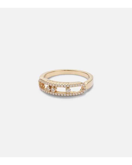 Messika White Baby Move 18Kt Ring With Diamonds
