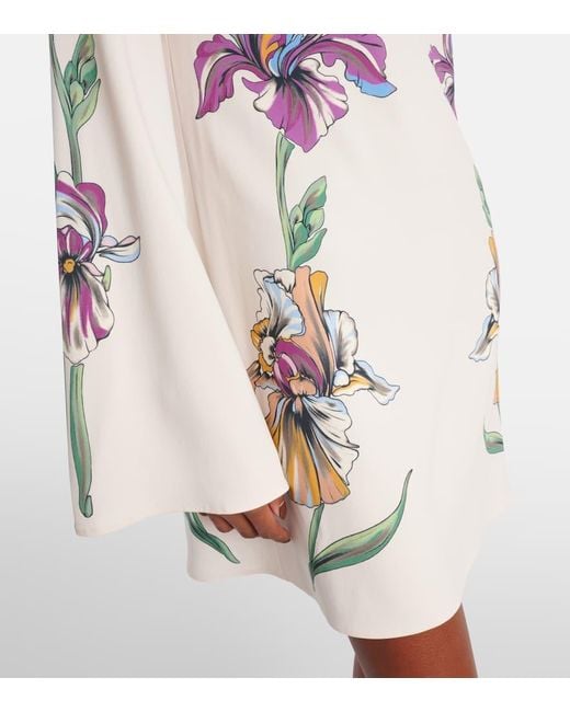 LaDoubleJ Pink Supremes Swing Floral Jersey Minidress
