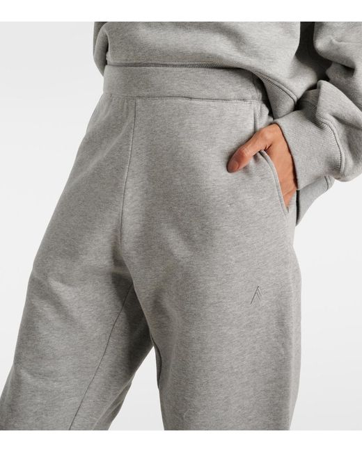 The Attico Gray Penny Cotton Fleece Sweatpants