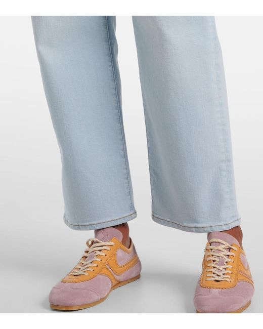 Jeans Regular Le Sleek A Vita Alta di FRAME in Blue