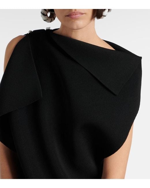 Jacquemus Black 'la Mini Robe Trapèze' Kleid