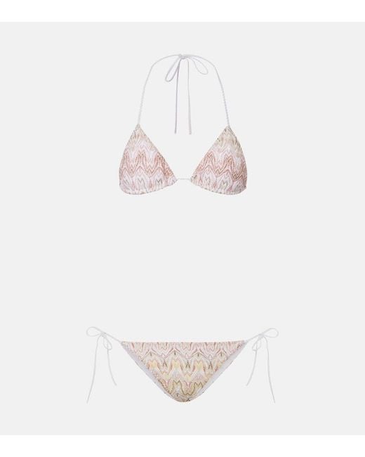 Missoni White Lame Bikini