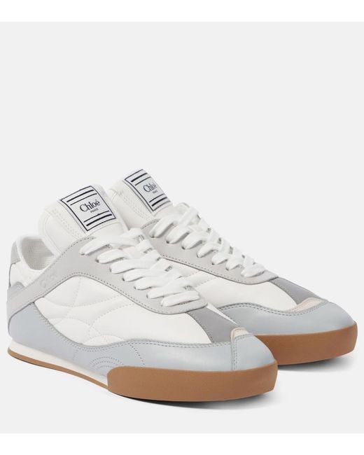 Baskets Kick En Cuir Chloé en coloris White