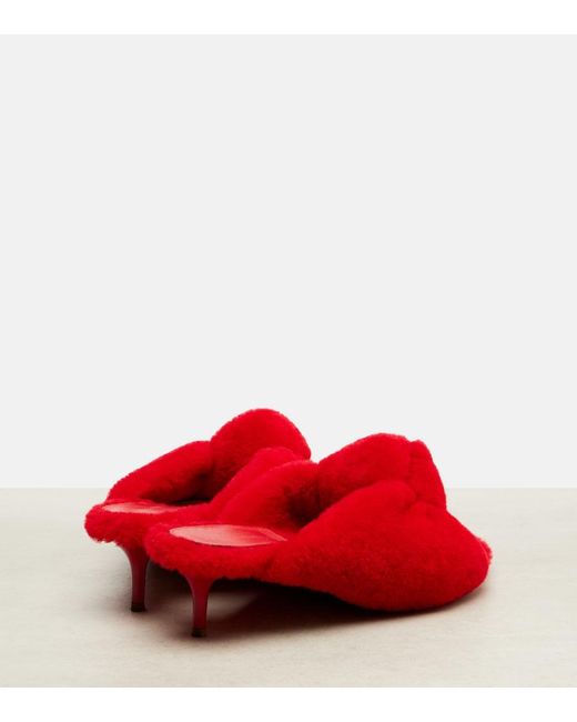 Bottega Veneta Red Cherry Mules