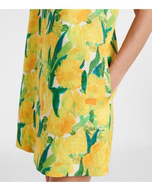 LaDoubleJ Green Swing Printed Cotton Minidress