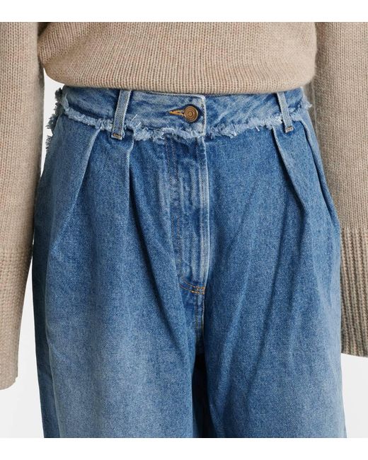 Alanui Blue Wide-Leg Jeans