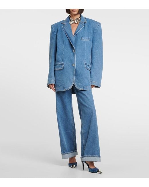Area Blue X Sergio Rossi Denim Pumps