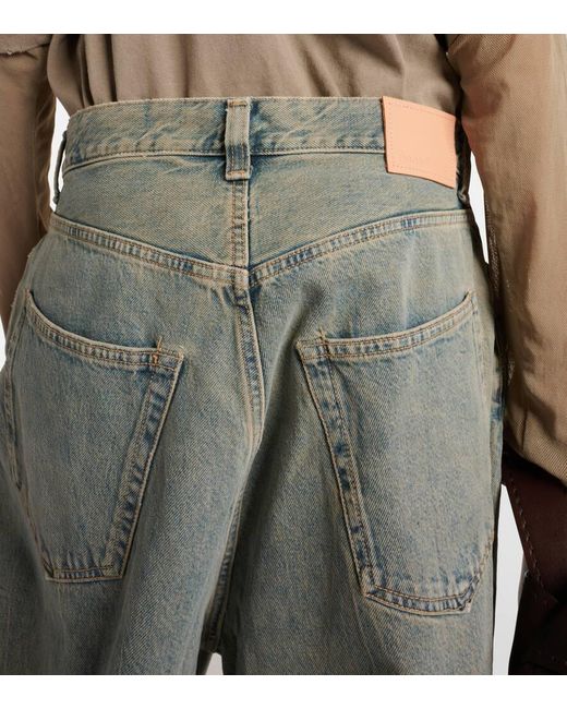Jean Ample Delta A Taille Mi-Haute Acne en coloris Gray