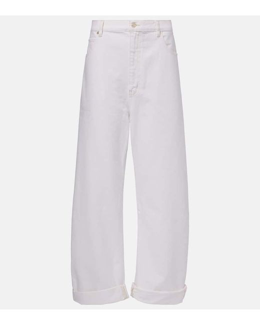 Jean Ample Bubble A Taille Haute FRAME en coloris White