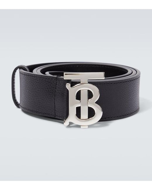 Cintura Tb Monogram di Burberry in Black da Uomo