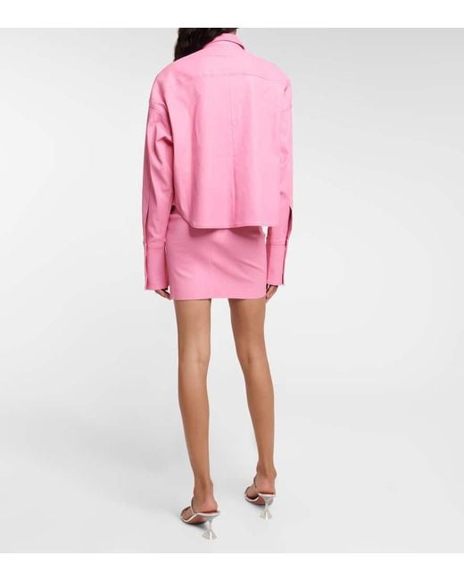 Stouls Pink Josh Leather Jacket