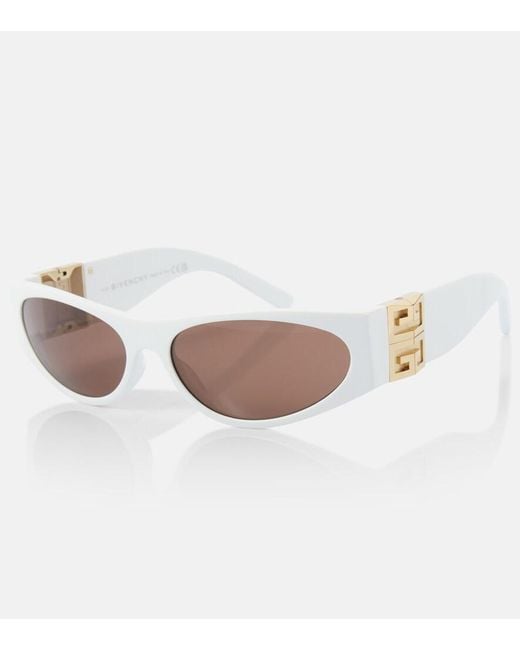 Givenchy Brown 4G Cat-Eye Sunglasses