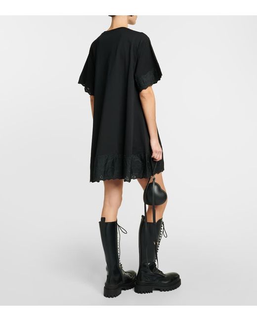 Miniabito in jersey di cotone di Simone Rocha in Black