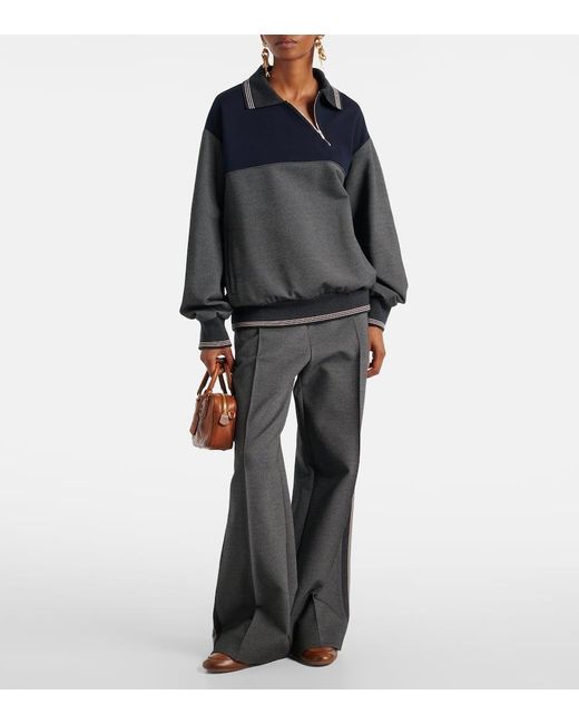 Miu Miu Blue Polopullover