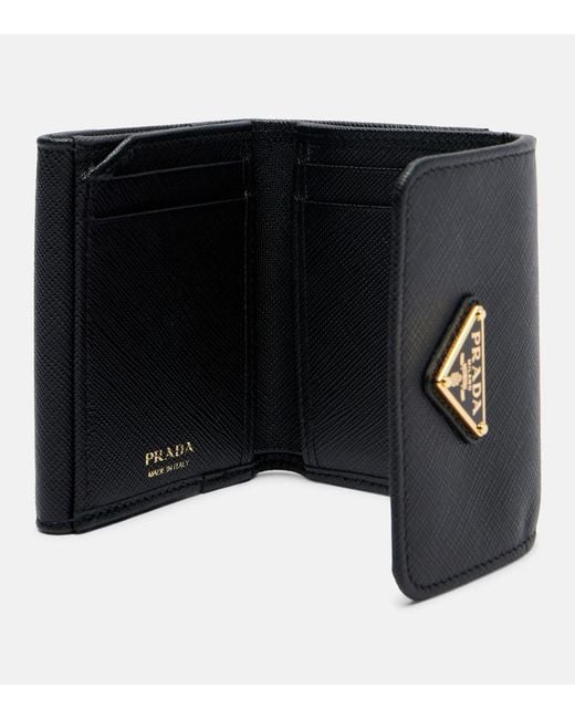 Prada Black Saffiano Small Leather Wallet