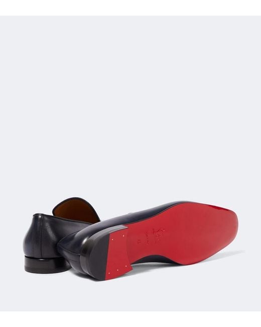 Christian Louboutin Blue Dandelion Leather Loafers for men