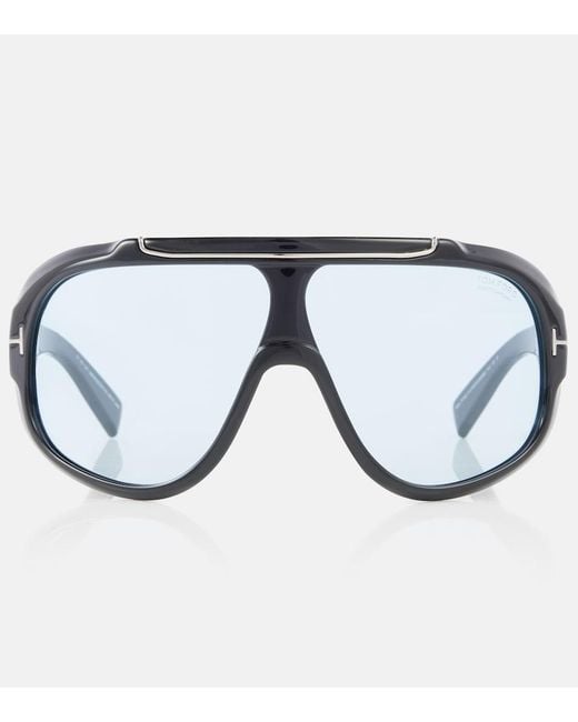 Tom Ford Blue Rellen Flat-Top Sunglasses