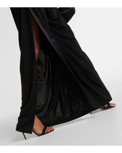 Max Mara Black Viscose Jersey Jumpsuit