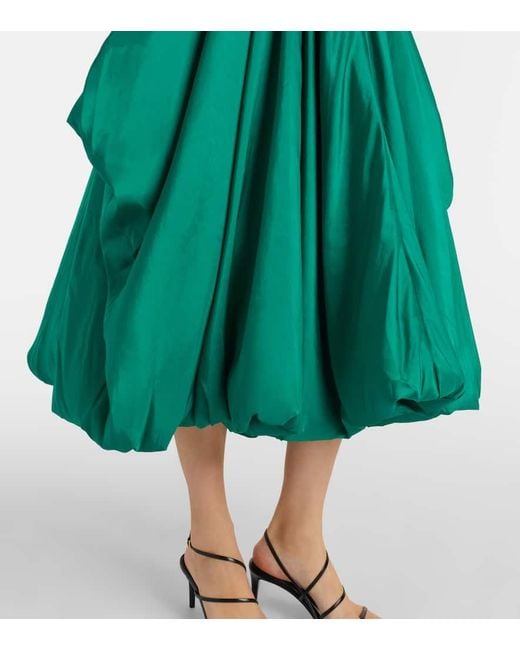 Jonathan Simkhai Green Kenlie Ribbed-Knit Midi Dress
