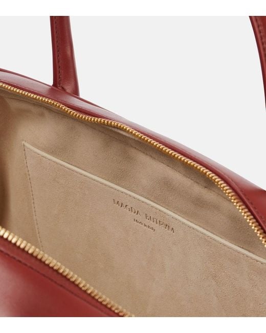 Magda Butrym Red Brigitte Medium Leather Tote Bag
