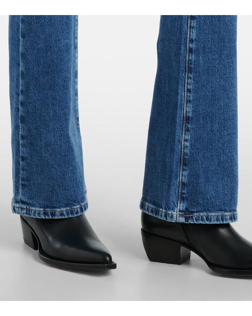 AG Jeans Blue Sophie Mid-Rise Bootcut Jeans