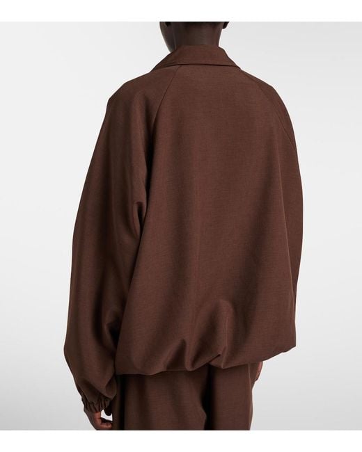 Frankie Shop Brown Baxter Oversized Blouson