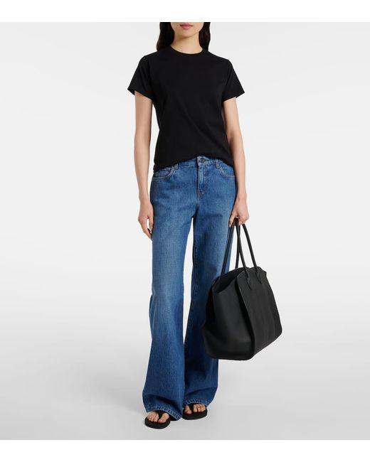Camiseta Florie De Jersey De Algodon The Row de color Black