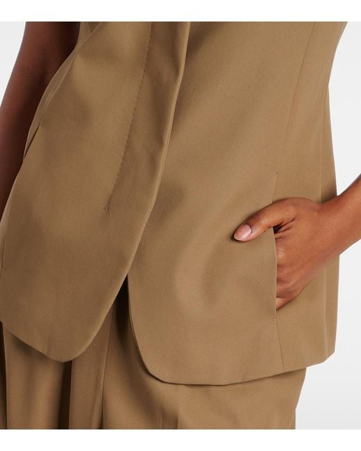 Max Mara Natural Cotton Twill Vest