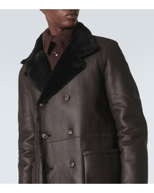 Cappotto Reversibile di Giorgio Armani in Black da Uomo