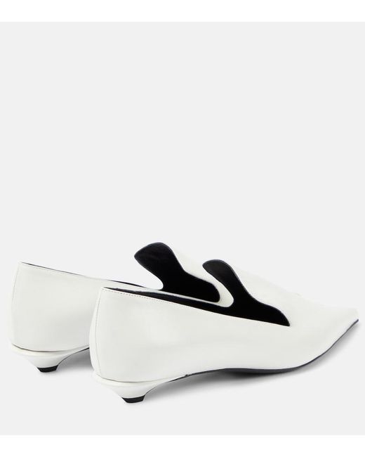 Proenza Schouler White Leather Pumps