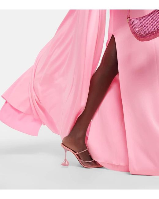 Alex Perry Pink Bentley Satin Crepe Gown