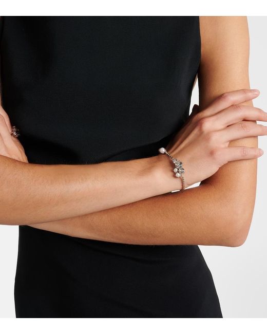 Givenchy White Embellished Bracelet