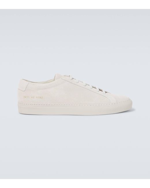Common Projects White Original Achilles Suede Sneakers for men
