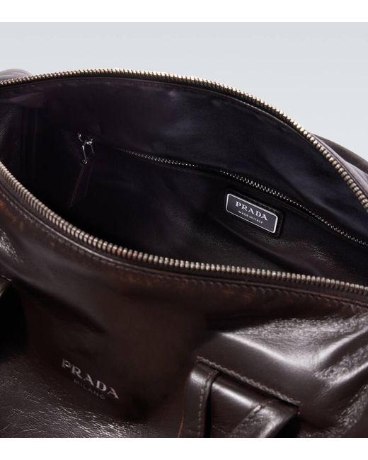 Borsa Da Viaggio Small di Prada in Black da Uomo