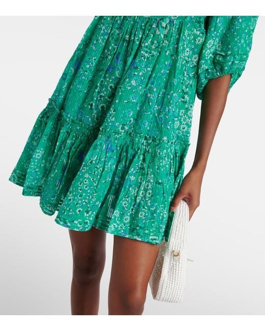 Poupette Green Minikleid Aria Aus Baumwolle