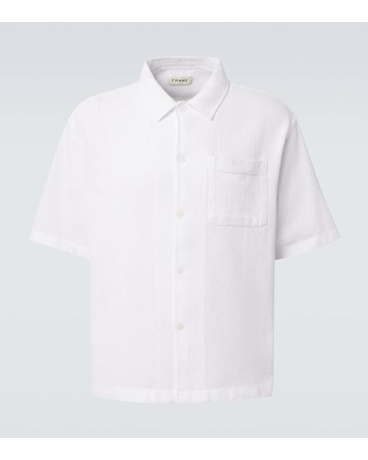 FRAME White Cotton Shirt for men