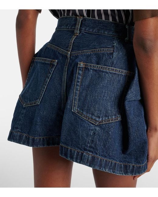 Sacai Blue Denim Shorts