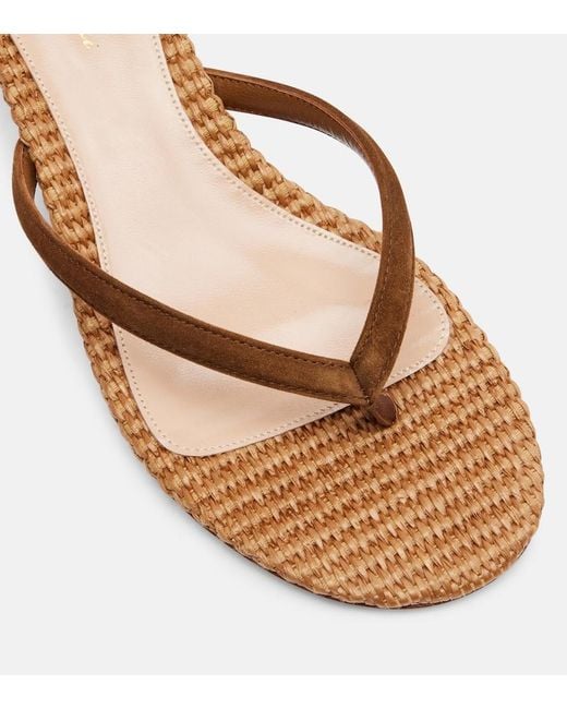 Gianvito Rossi Brown Calypso 35 Leather Thong Sandals