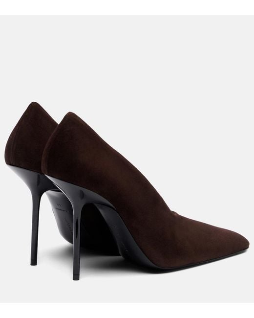 Victoria Beckham Black 100 Suede Pumps