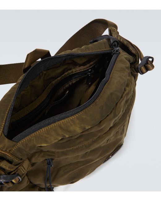 C P Company Green Nylon B Belt Bag for men