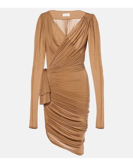 Abito Midi di Saint Laurent in Brown