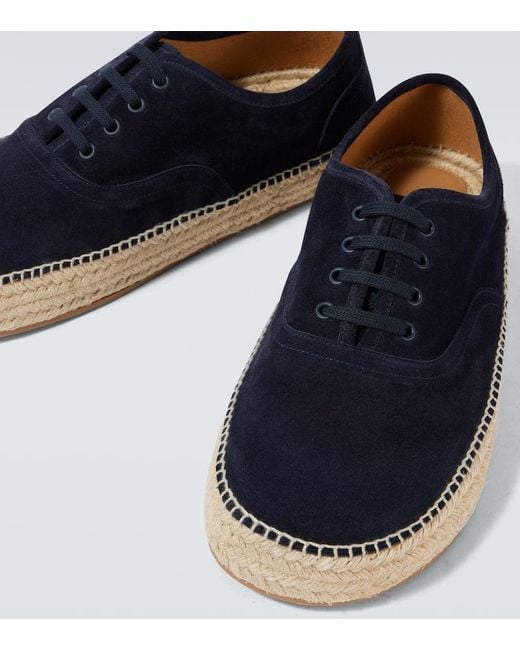 J.W. Anderson Blue Suede Espadrilles for men