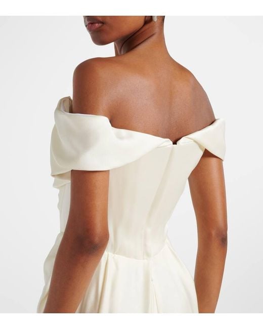 Vivienne Westwood Natural Bridal Nova Cocotte Satin Corset Gown