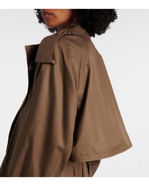 Trench-Coat En Coton Burberry en coloris Brown
