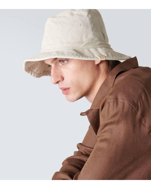 Visvim Natural Buckley Cotton Canvas Hat for men