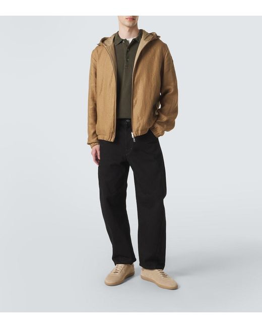 Moncler Brown Edit Linen Jacket for men